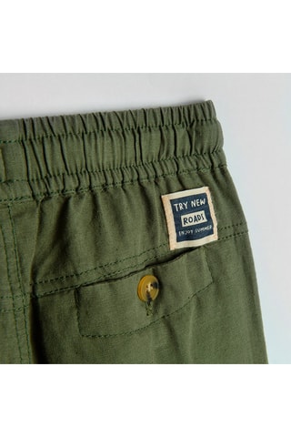 Jogger en lin Kaki