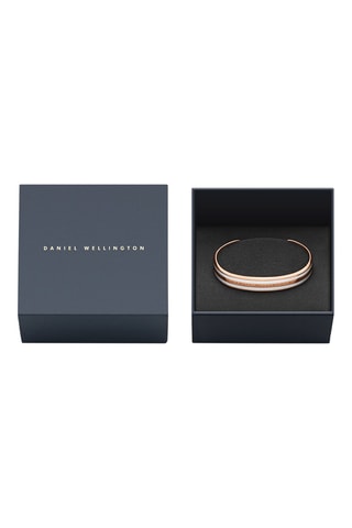 Open Armband Emalie - Roségoudkleurig en Wit