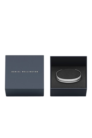 Open Armband Emalie Small  Zilverkleurig en Wit
