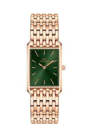 Roestvrijstalen Quartz Horloge Bound - Roségoudkleurig en Groen