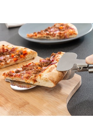 Couteau à pizza 4-en-1 en acier inoxydable Nice Slice