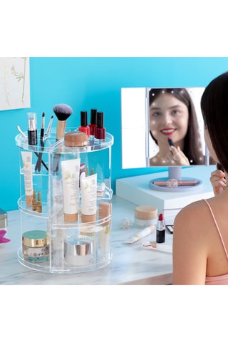 Organisateur de maquillage 360° - 
Transparent