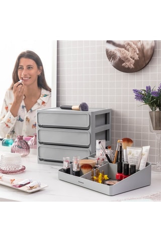 Organisateur de maquillage - 
Gris