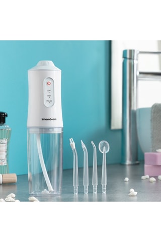 Irrigateur dentaire portable et rechargeable - Blanc