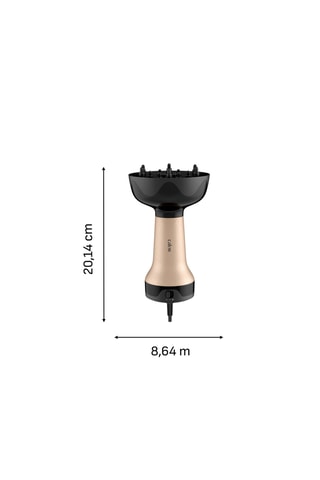 Sèche-cheveux diffuseur 3-en-1 - Cheveux bouclés - 700 W