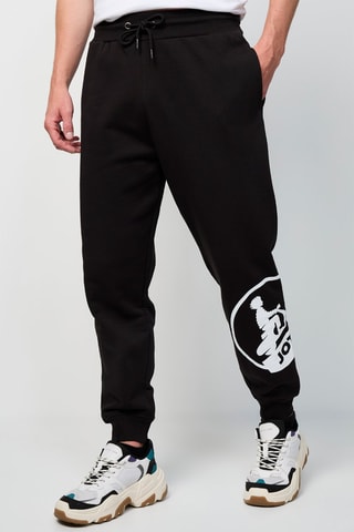 Jogging en coton organique Moledo Logo - Noir