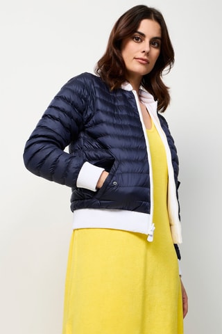 Bomber réversible Hanoi - Blanc et bleu marine