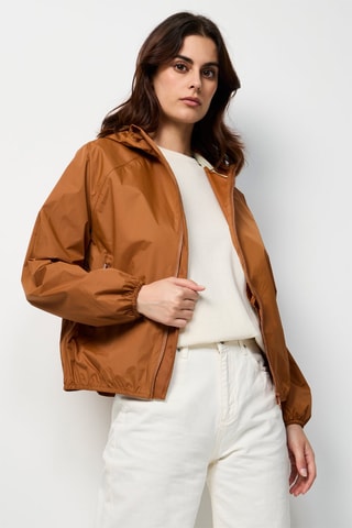 Coupe-vent à capuche Singapore - Caramel