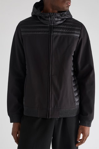 Veste bi-matière Paco - Noir