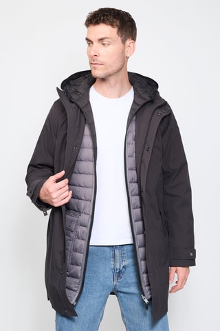 Parka réversible à capuche 2-en-1 Gobi - Noir