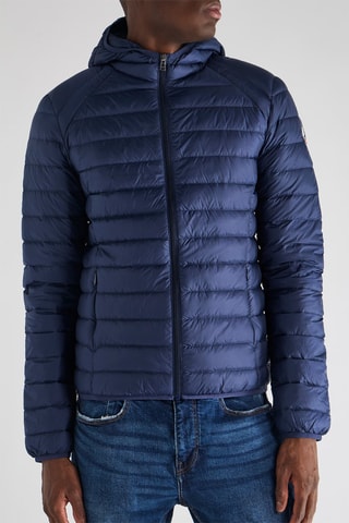 Gewatteerde Jas met Capuchon Nico - Marineblauw