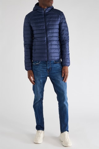 Gewatteerde Jas met Capuchon Nico - Marineblauw