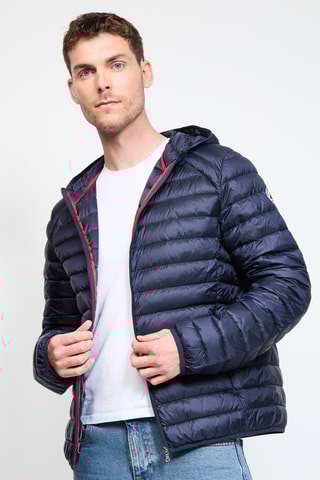 Gewatteerde Jas met Capuchon Nico Jott Marineblauw