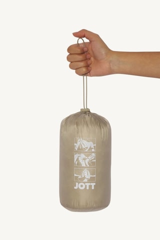 Gewatteerde Lange Jas met Capuchon Lisy - Beige