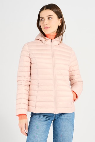 Doudoune à capuche Cloe - Rose poudré