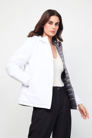 Doudoune réversible Vienne - Blanc et anthracite