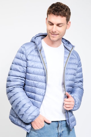 Doudoune à capuche Nico - Bleu clair