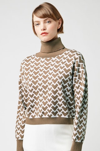 Pull Camel et blanc