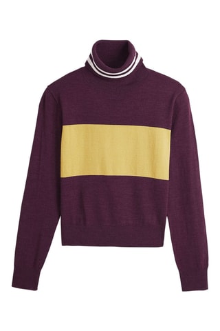 Camisola 
Violeta e amarelo