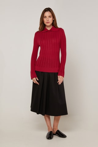 Camisola de lã - Vermelho