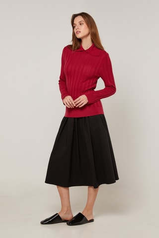Camisola de lã - Vermelho