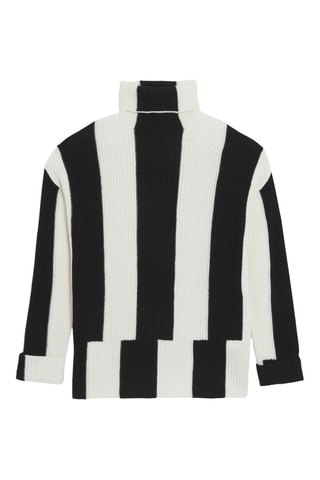 Camisola em lã merino - Preto