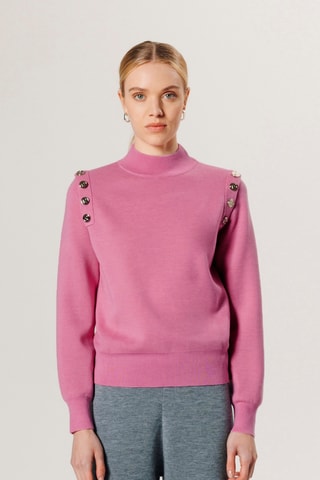Camisola em lã merino - Rosa