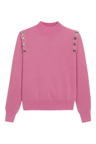 Camisola em lã merino - Rosa