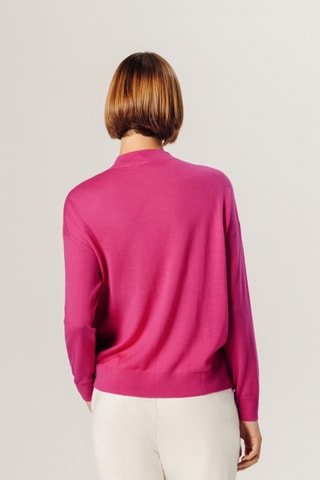 Camisola em lã merino - Rosa
