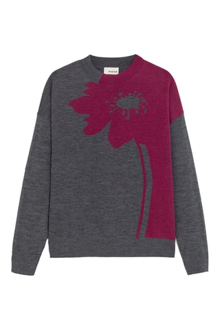 Camisola em lã merino - Cinzento