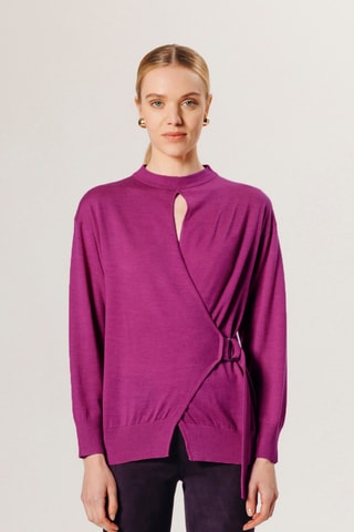 Camisola em lã merino - Violeta