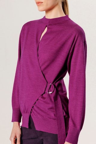 Camisola em lã merino - Violeta