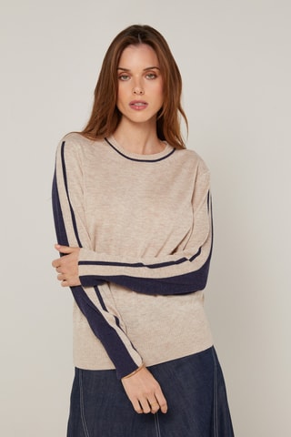 Pull en laine - Beige