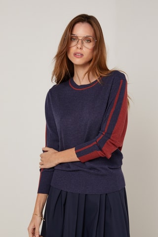 Pull en laine - Bleu marine