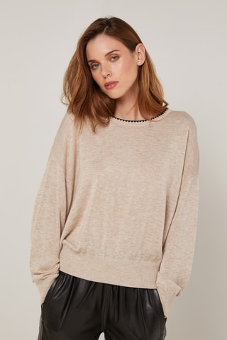 Pull en laine - Beige
