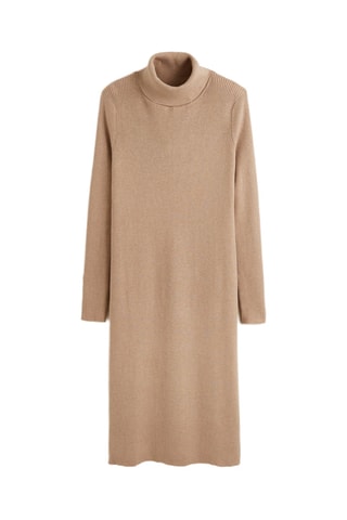 Vestido justo - Castanho-claro