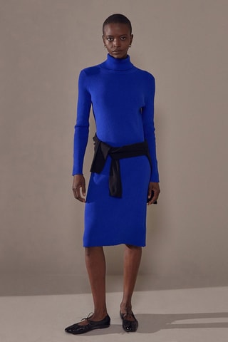 Vestido justo - Azul