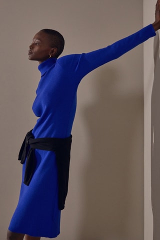 Vestido justo - Azul