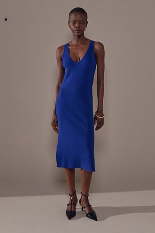 Vestido sem mangas - Azul