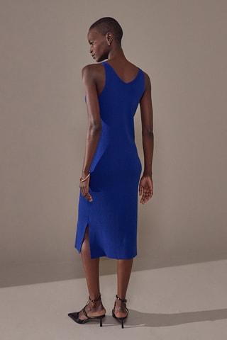 Vestido sem mangas - Azul