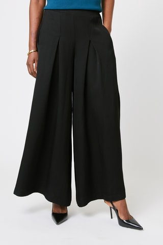 Calças wide legs - Preto