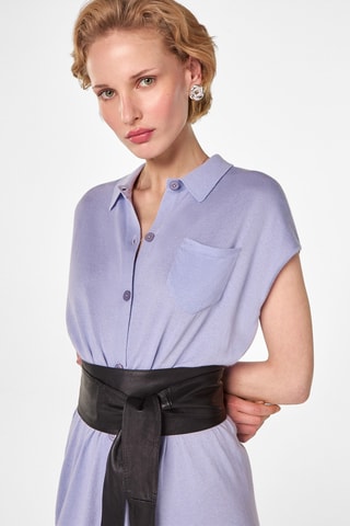 Vestido-camisa - Lavanda