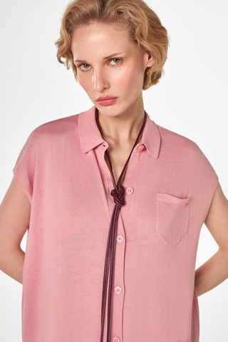 Vestido-camisa - Rosa