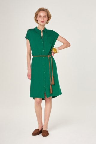 Vestido-camisa - Verde