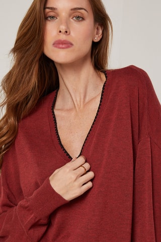 Camisola de lã - Vermelho