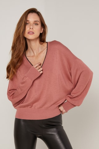 Pull en laine - Rose