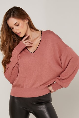 Pull en laine - Rose