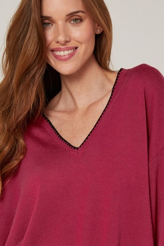 Camisola de lã - Bordô