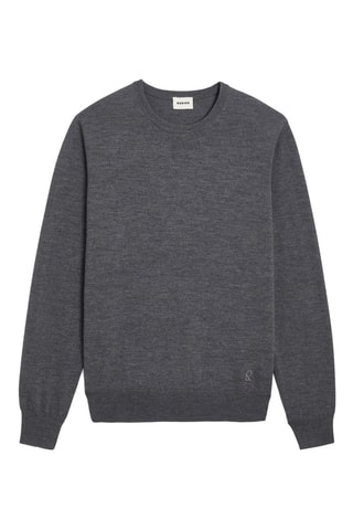 Camisola em lã merino - Cinzento