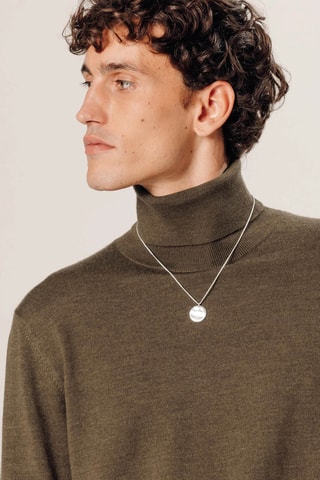 Camisola em lã merino - Castanho